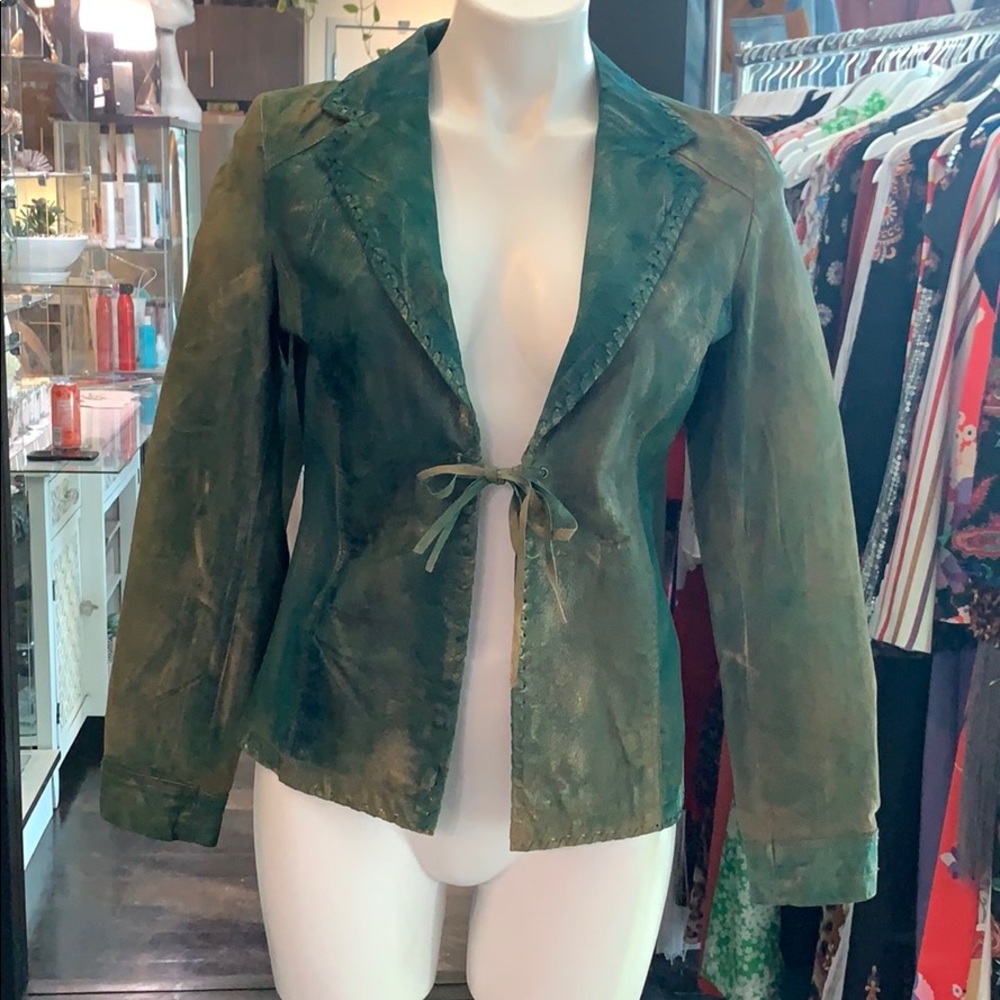 vintage leather jacket